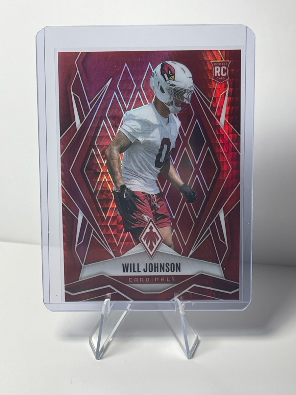 2025 Panini Phoenix Football Rookie trading card featuring Will Johnson
